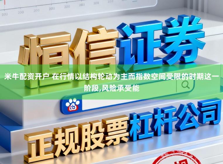 米牛配资开户 在行情以结构轮动为主而指数空间受限的时期这一阶段,风险承受能
